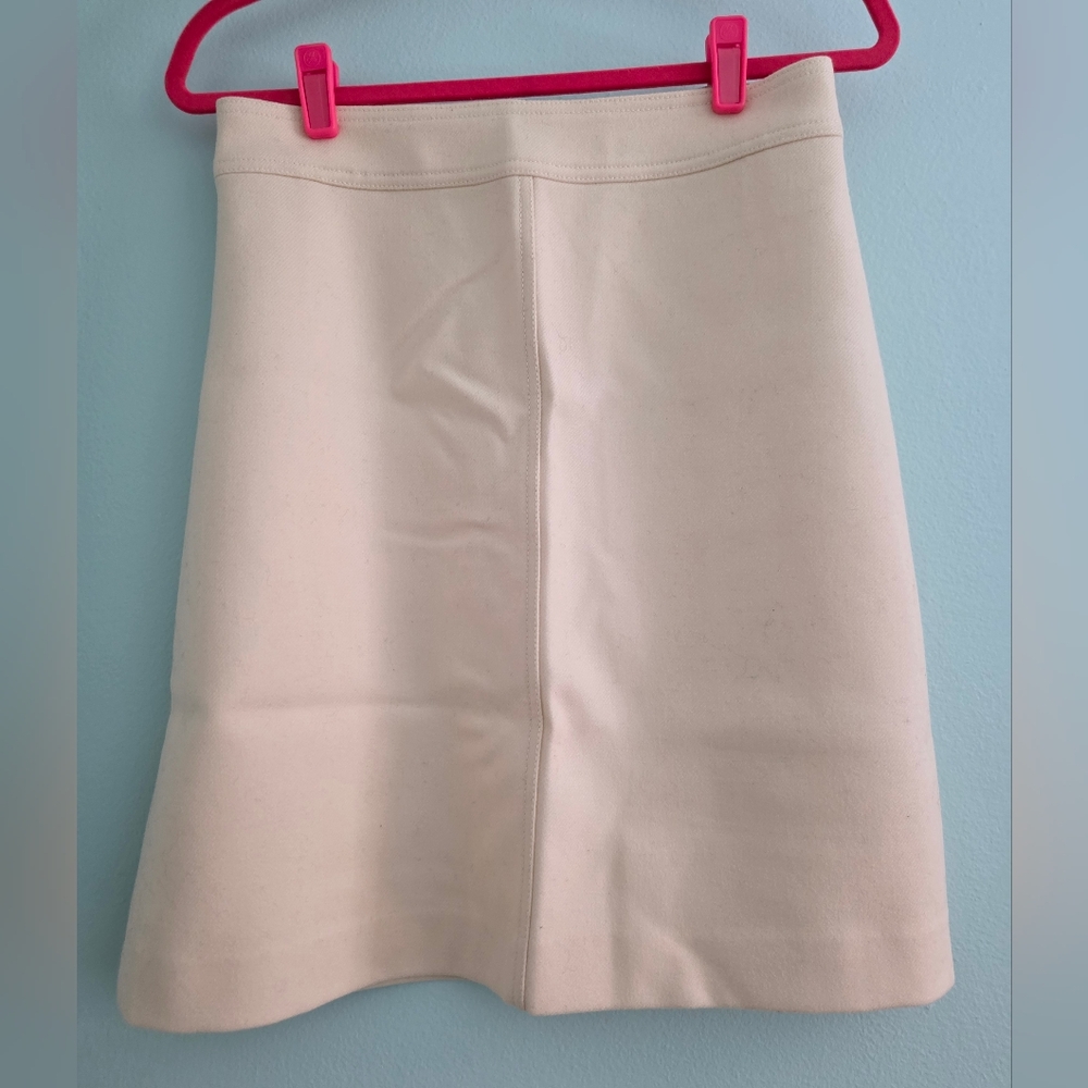 J. Crew Cream A-Line Skirt, 6T